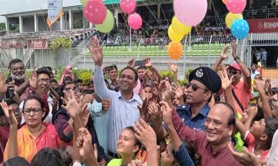 নীলফামারীতে বঙ্গবন্ধু ও বঙ্গমাতা গোল্ডকাপ ফুটবল টুর্নামেন্ট উদ্বোধন