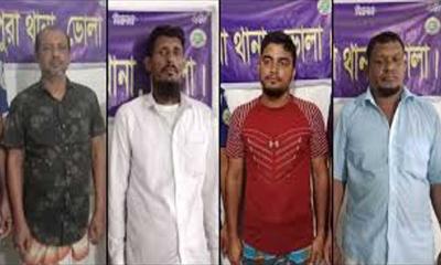 মনপুরায় আ.লীগ ও ছাত্রলীগের চার নেতা গ্রেপ্তার