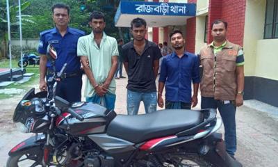 রাজবাড়ীতে চোর চক্রের তিন সদস্য গ্রেপ্তার