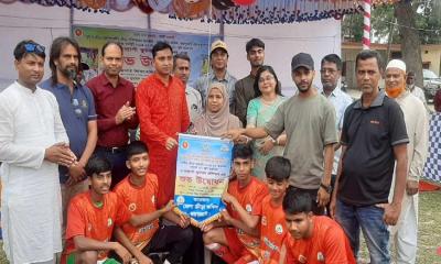 জয়পুরহাটে মাসব্যাপী ফুটবল প্রশিক্ষণের উদ্বোধন