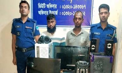 অভয়নগরে চোরাই মালামাল উদ্ধারসহ দুজন গ্রেপ্তার