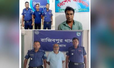 কুড়িগ্রামে নাশকতাবিরোধী অভিযানে গ্রেপ্তার তিন