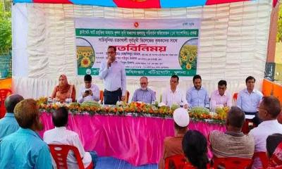 বটিয়াঘাটায় সূর্যমুখী চাষিদের সঙ্গে মতবিনিময় সভা