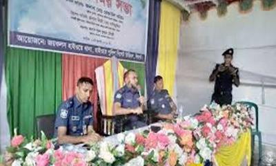 ছাতকে হাইওয়ে থানার উদ্যোগে মতবিনিময়