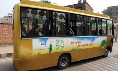 হাতিরঝিলে চক্রাকার বাসে র‌্যাপিড পাস চালু