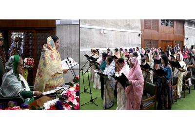 50 lawmakers elected to reserved women‍‍`s seats take oath