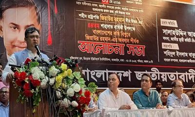 আপনারা আমাদের সংস্কারের কলা দেখাচ্ছেন : সালাহউদ্দিন আহমদ